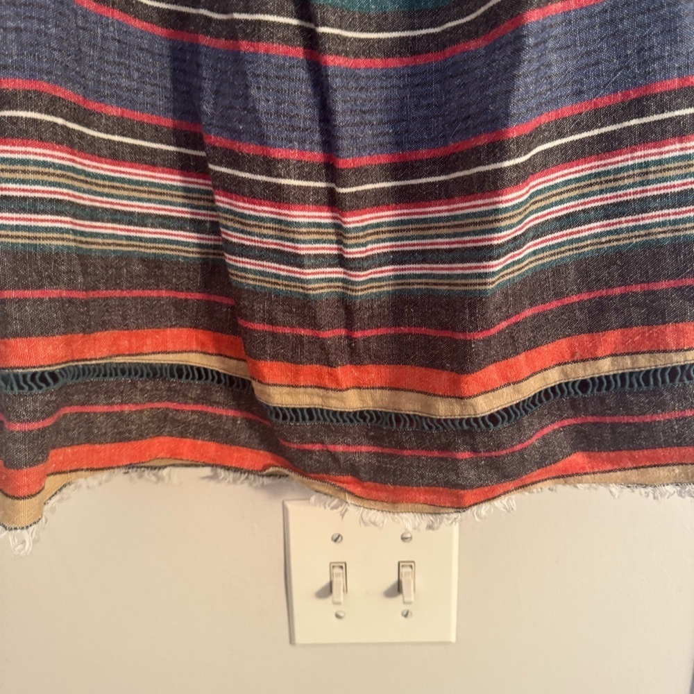dRA Los Angeles X Anthropologie Mexican inspired striped off shoulder top - Picture 4 of 5